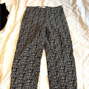 Black and White Patterned Pants
